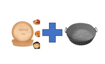 COMO AIR FRYER PAPEL FREIDORA SILICONA
